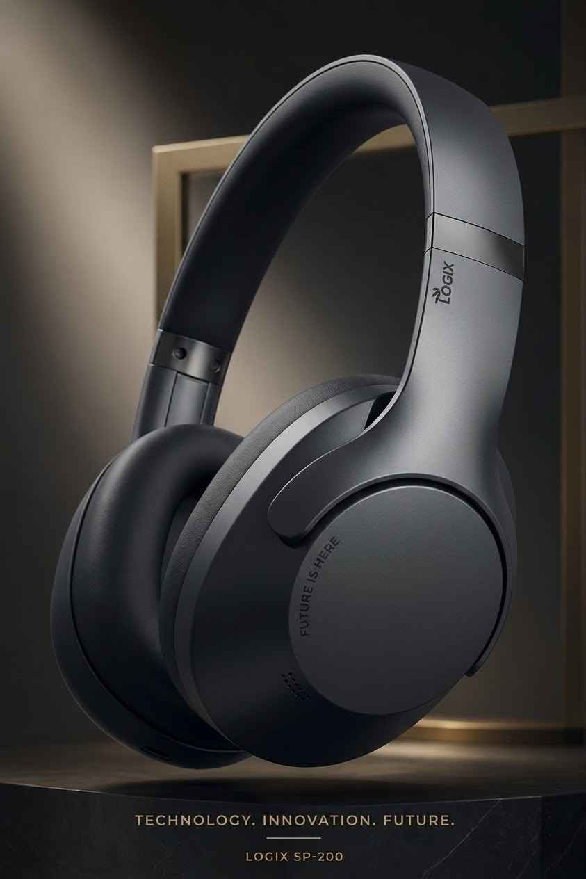 سماعة رأس لوجيكس سبيس إلغاء الضوضاء النشط فوق الأذن (Logix SPACE ANC Over-Ear Headphones)