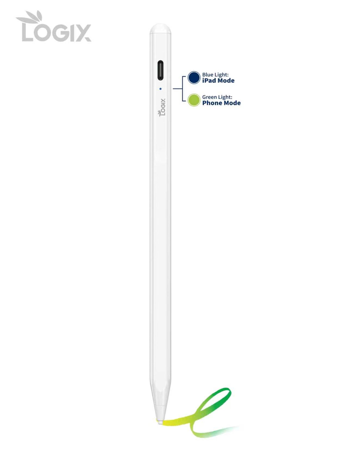 قلم لوجيكس الذكي للأجهزة اللوحية مع خاصية منع لمس اليد (LOGIX Smart Stylus Pen with Anti-Palm Rejection