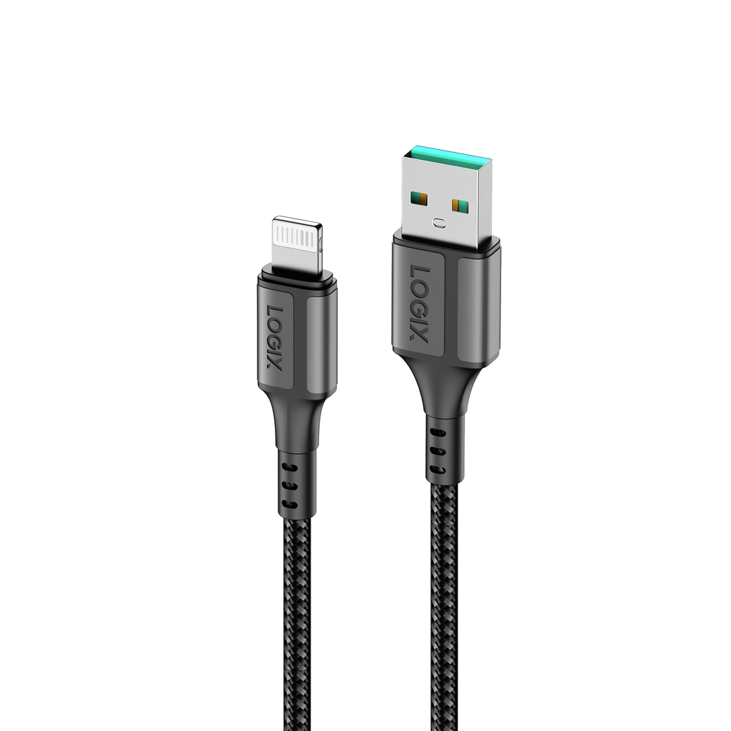 كابل بيانات سريع للغاية USB-A إلى لايتنينج Logix LG-CB09 3A Super Fast Data Cable